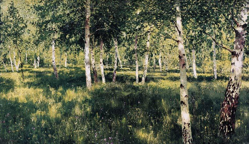 Isaac Levitan Birch Forest oil painting image